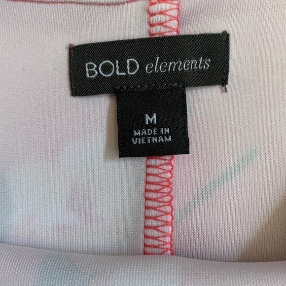 BOLD Elements spring pink floral off-the-shoulder ruffle top - Picture 5 of 6